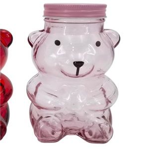 Pink Glass Jar